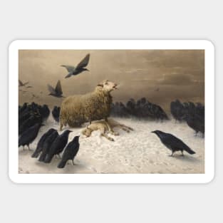 Anguish by August Friedrich Schenck Sticker